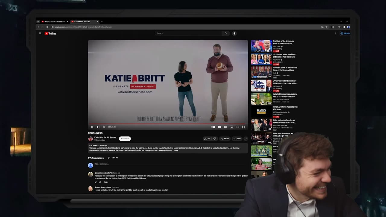 Nick Fuentes reacts to Kaite Britts response to the State Of The Union