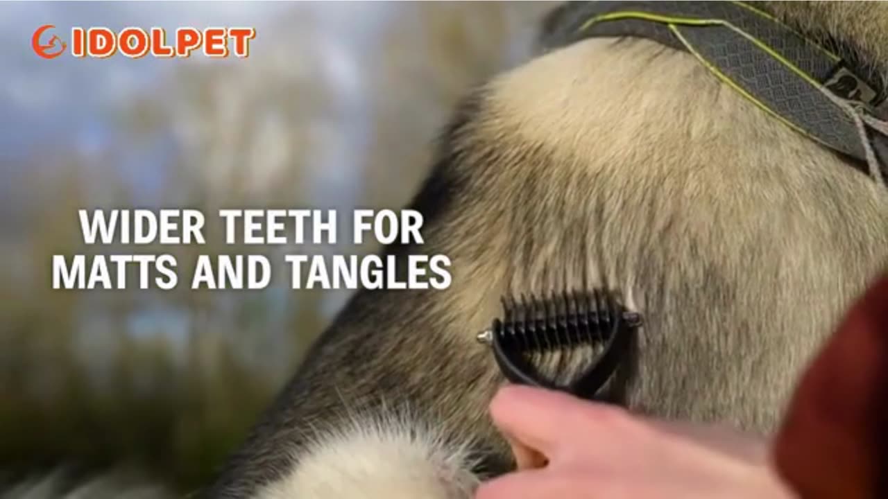 Professional pet disentangling brush