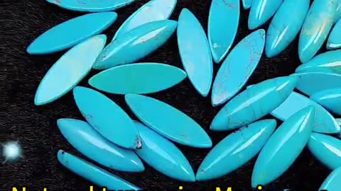 20250214-02 Natural turquoise Mariquesa cab size 9*29mm for Jewelry Making DIY Bracelet