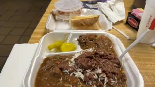 MEAL OF THE DAY TIGER TRAVEL PLAZA GROSS TETÉ LOUISIANA USA