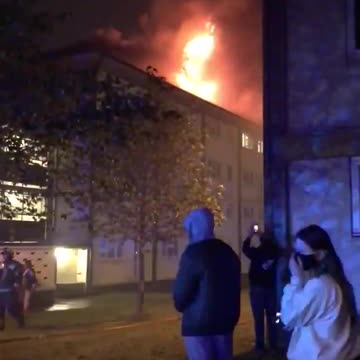 Residents evacuated at massive fire hits north London building