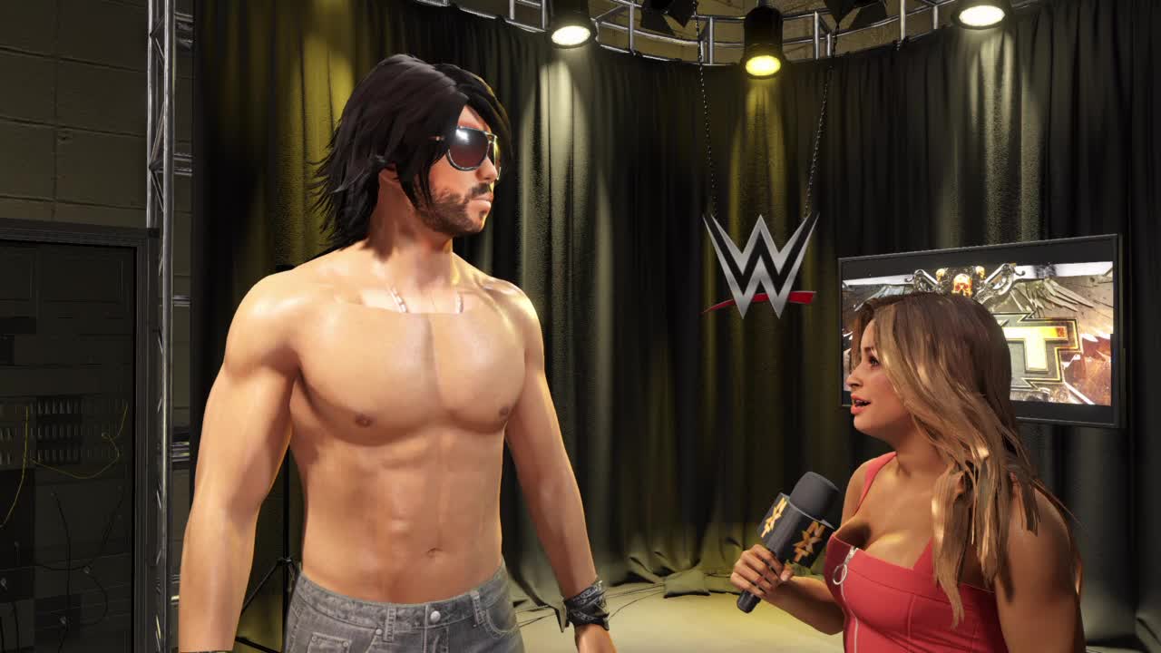 wwe2k22 myrise walkthrough 69, backstage interview