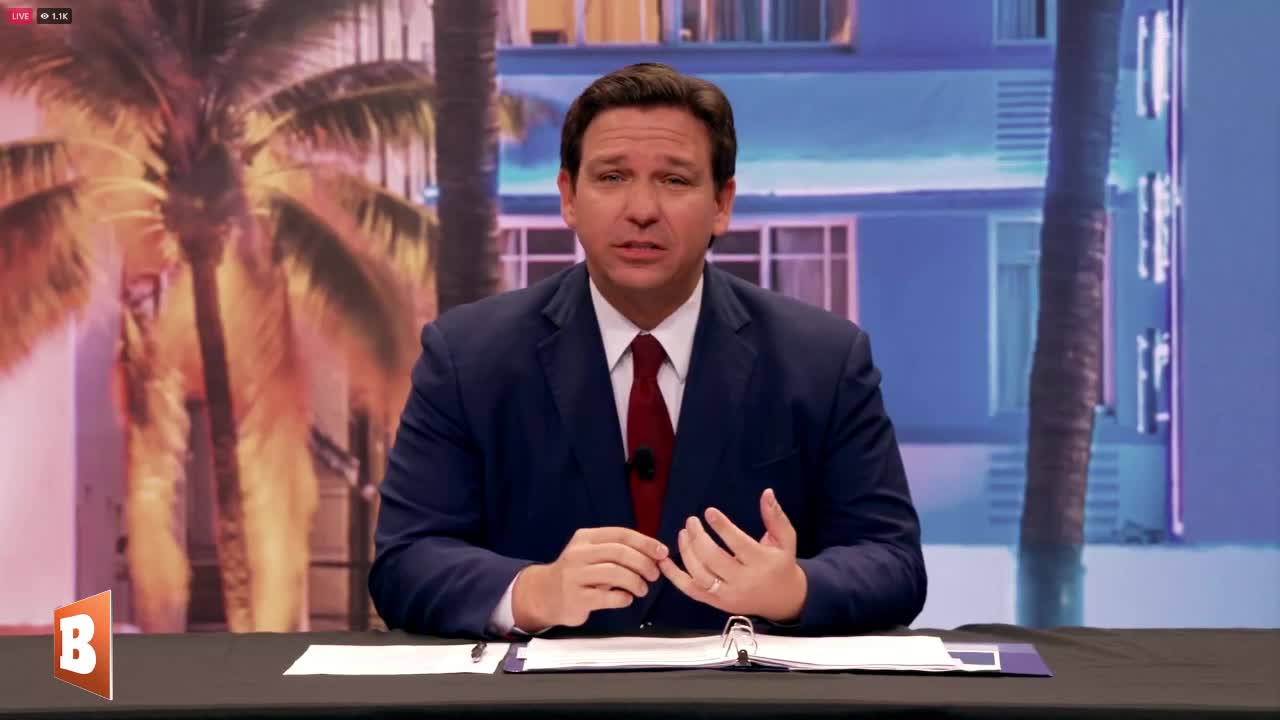 RIGHT NOW: Gov. DeSantis hosts “The Curtain Close on COVID Theater” Roundtable …