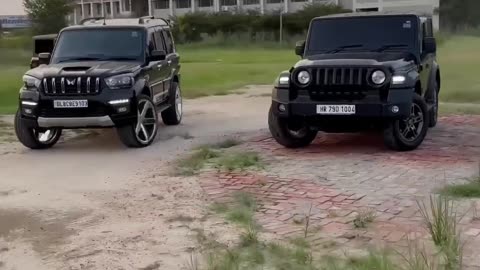 Scorpio vs thar funny scen😄# short clip#😂