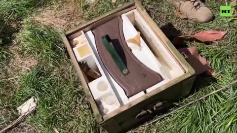 2022-04-26 Not destroyed after all Retreating Ukrainian forces ditch forbidden mines etc