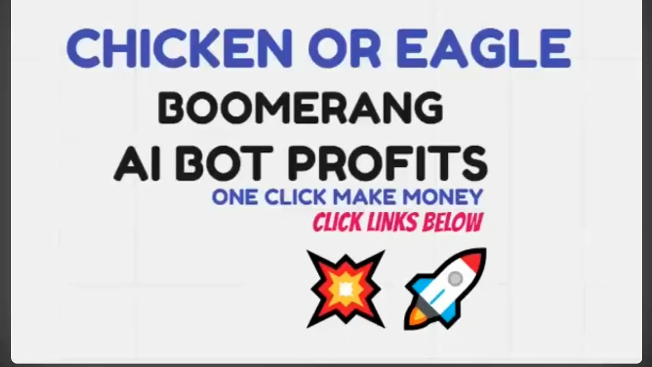 BOOMERANG BRASIL - Galinha ou Águia ? - AI BOT PROFITS - TOP TEAM ROB BUSER