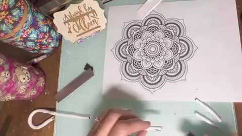 Mandala Clay Cane tutorial