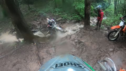 Hard Enduro Training - Back Down the Flooded White Whale with Problems