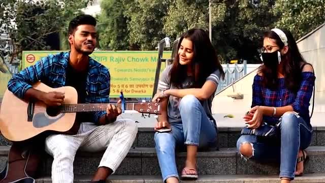 Prank with Guitar singing