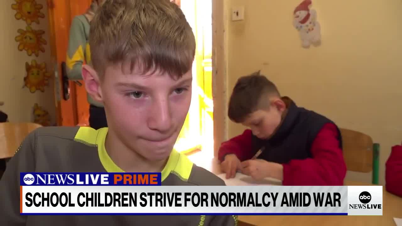 Ukraine school children strive for normalcy amid war