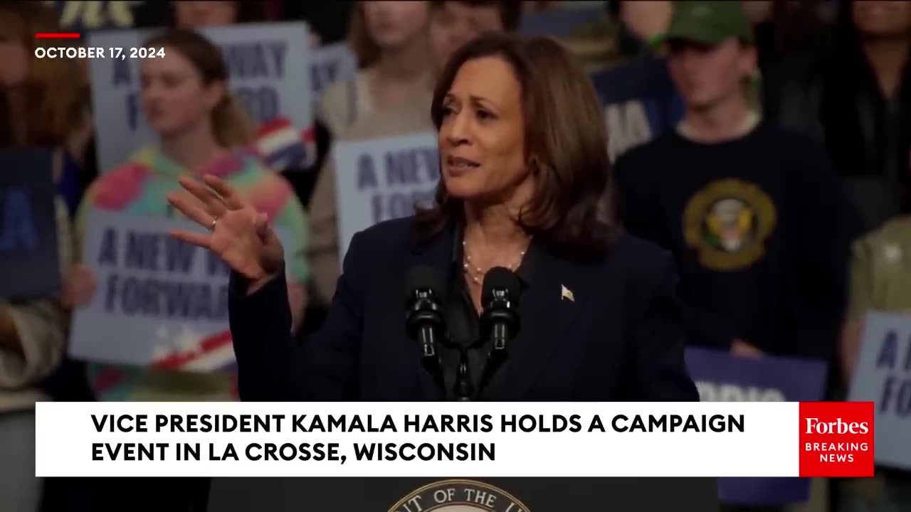 JUST IN- Kamala Harris Fires Back At Protesters At Rally In Wisconsin