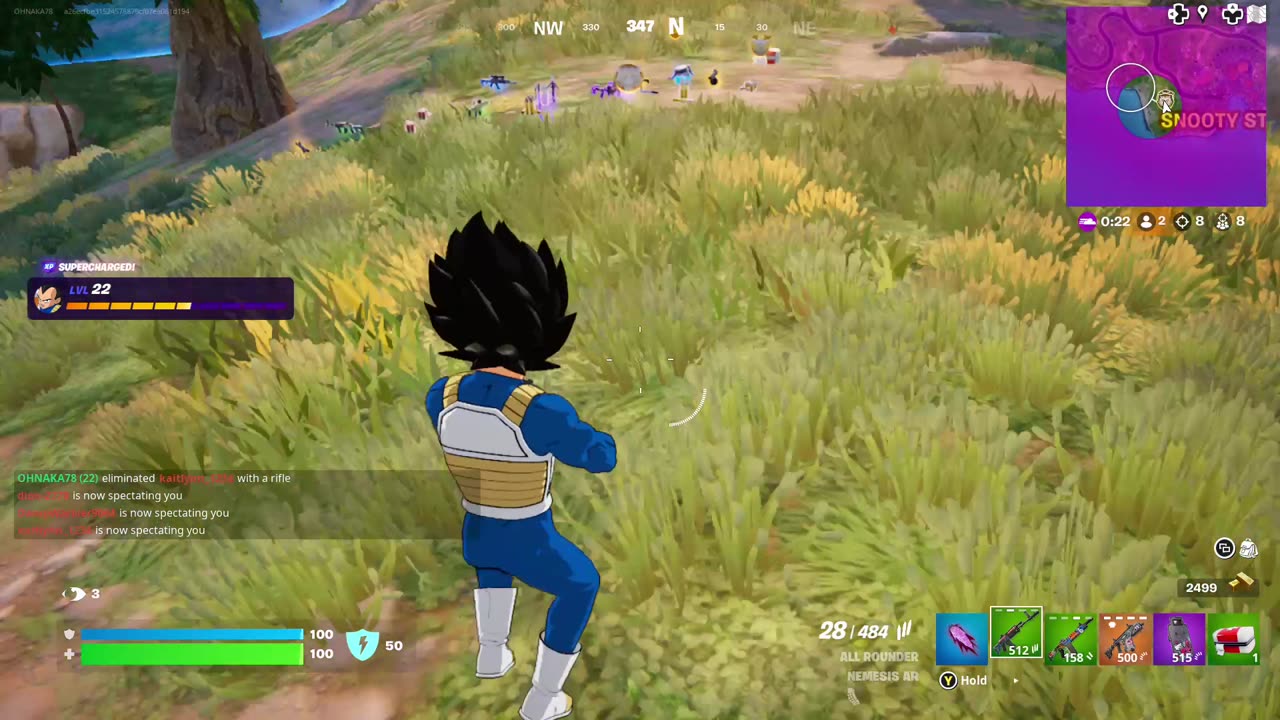 Another Fortnite Victory with Vegeta