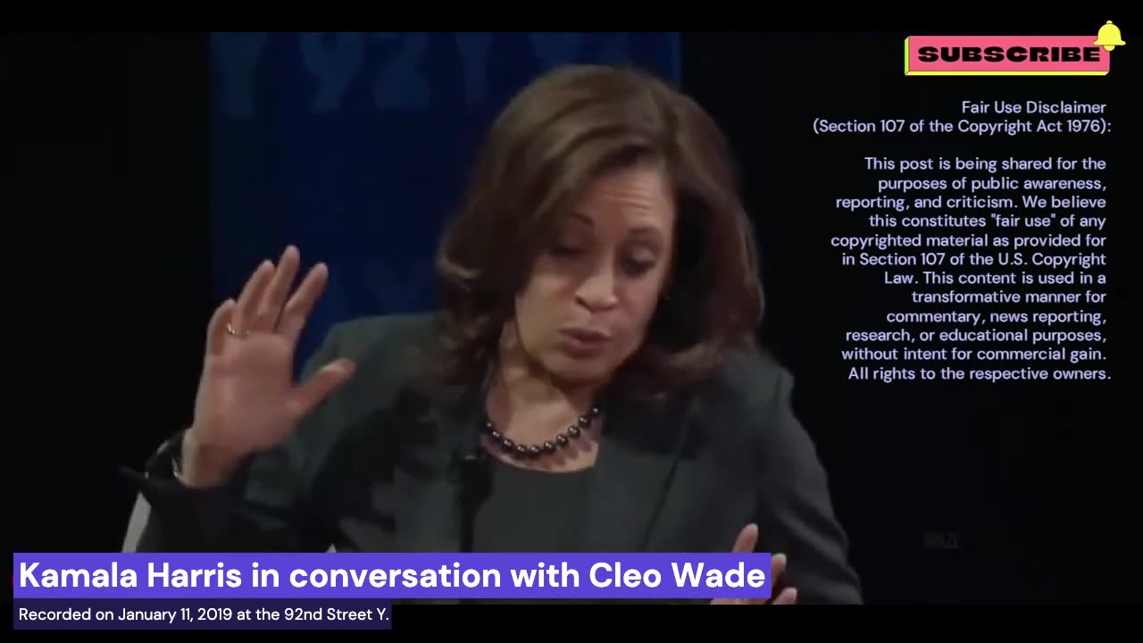 Kamala Harris in conversation with Cleo Wade - 11 Jan 2019