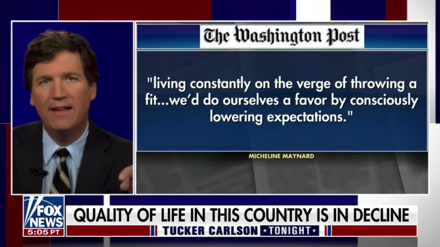 Tucker Carlson explains how the media is deliberately spinning the crises facing America