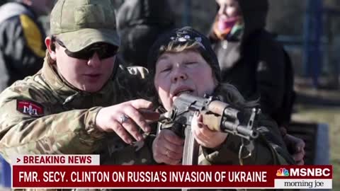 Clinton talks about the bravery of “grandmothers and young women taking up arms”