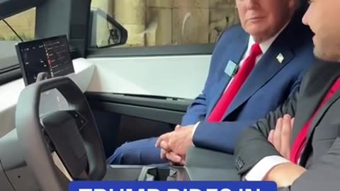 TRUMPS NEW CYBER TRUCK FROM ELON MUSK
