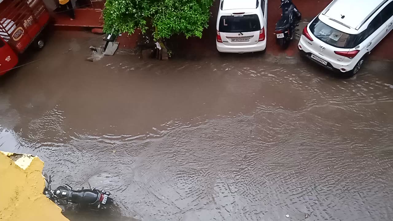 Heavy rain fall