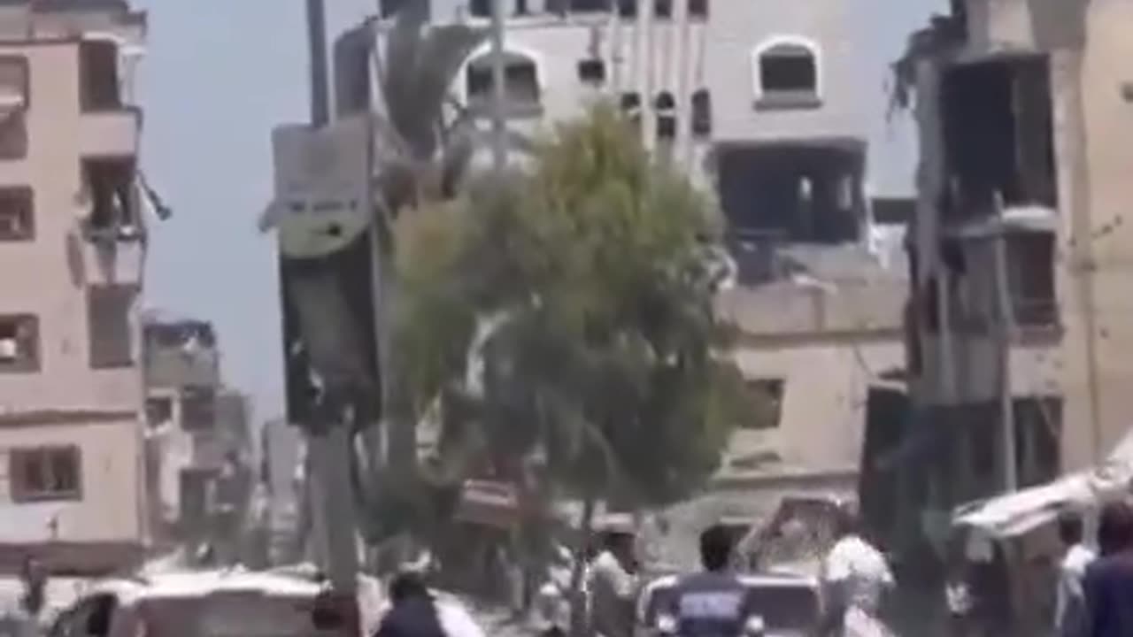 Israeli Airforce strikes the Hamas headquarters in Beit Hanoun in the northern