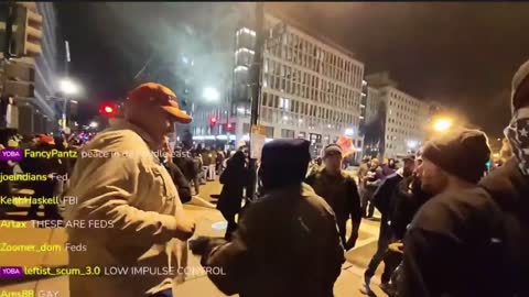 Ray Epps - Fist Bump Leaving Proud Boy Zone (January 5)