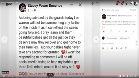 Child Stabbings-Irish Hero Silenced-Ninja Knight 29-11-23