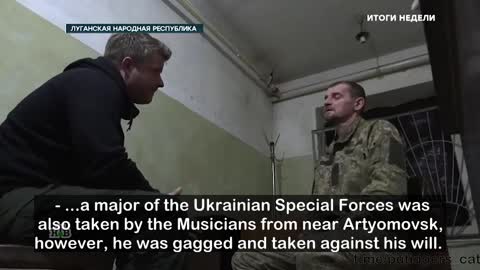 A captured major of the 93rd Brigade of the AFU sings about chemical weapons among other things.