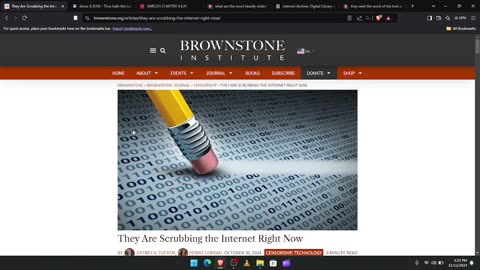 THE INTERNET IS BEING ERASED