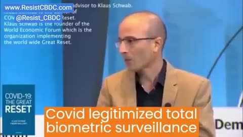 Yuval Harari “COVID is CRITICAL because this is what convinces people to accept TOTAL BIOMETRIC SURVEILLANCE".