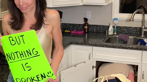 She asked her PLUMBER for a kiss... (For Entertainment Purposes Only)
