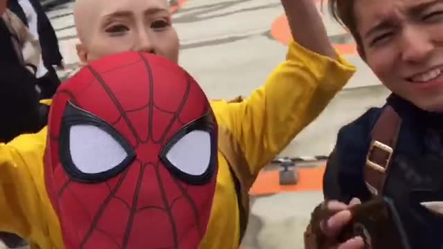 Spider man behind the scenes