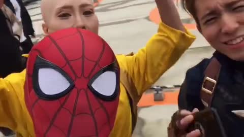 Spider man behind the scenes