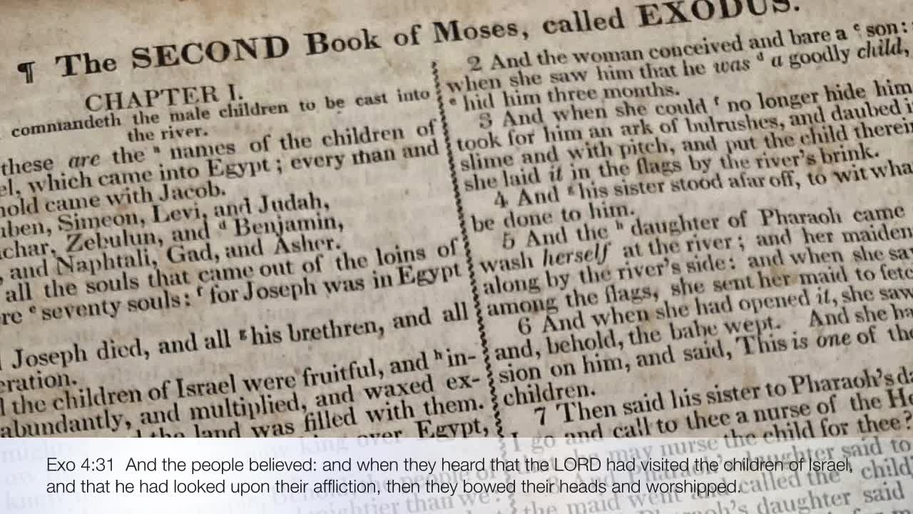 Exodus chapter 4 (Returning to Egypt)