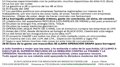 18mar2022 SOBERANIA 32 · PARO DE PAGOS, CAMPAÑA DE INSUMISION FISCAL · Chemtrails La Rioja || RESISTANCE ...-