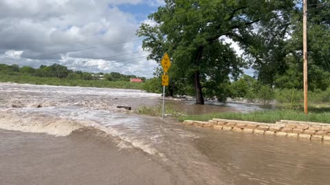 South Llano River Flooding at Junction, Texas