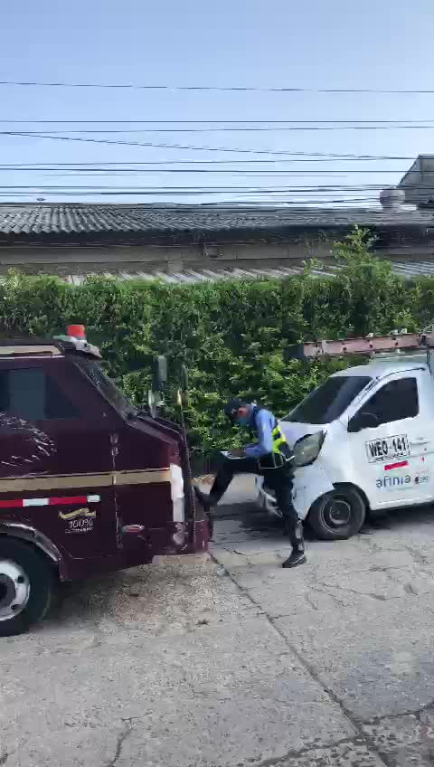 accidente de carro de valores