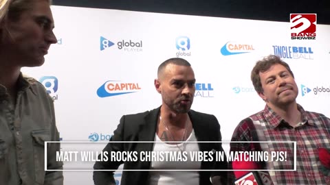 Matt Willis Embraces Festive Vibes in Coordinated Pajamas.