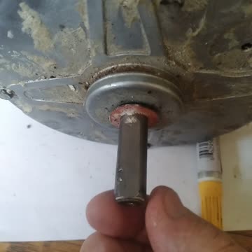 Flat Side Of Condenser Fan Motor Shaft?