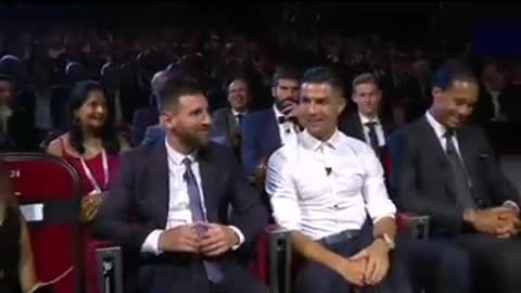 Ronaldo and Messi talking