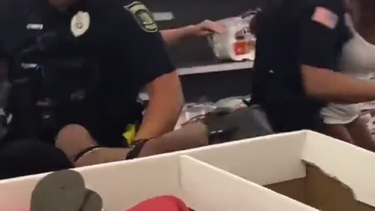 Woman bites police officer and gets obliterated