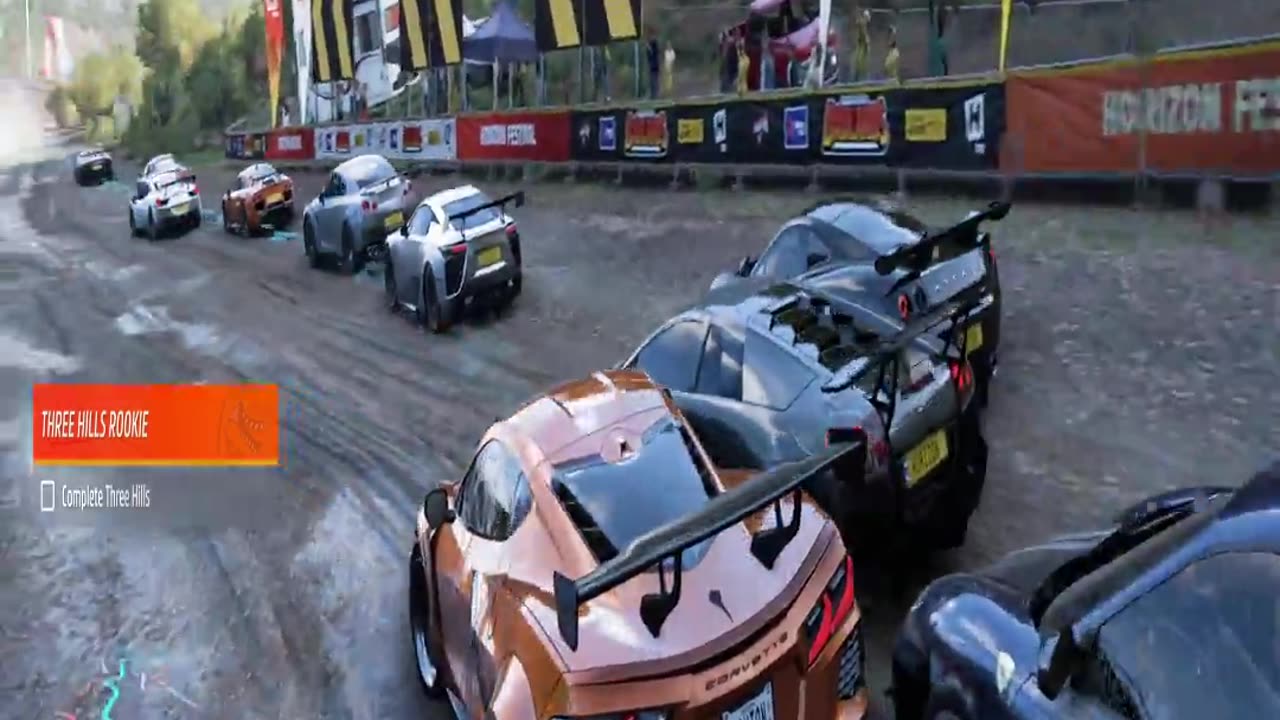 This Mud gets Out of Control Sports Cars Race