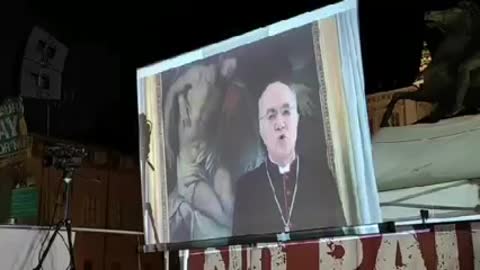 Discorso di Vigano ai manifestanti