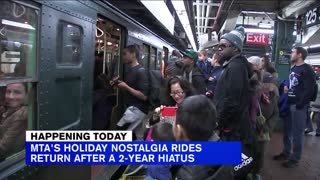 MTA's vintage fleet brings holiday nostalgia to NYC