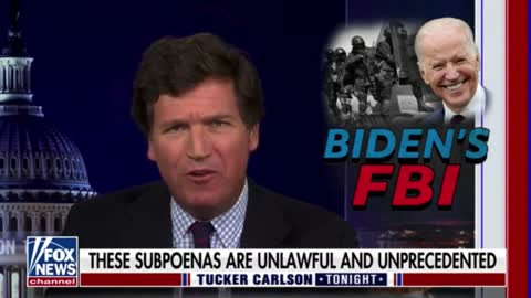 Tucker Obtains Subpoenas From DOJ To Trump Allies Demanding Personal Info