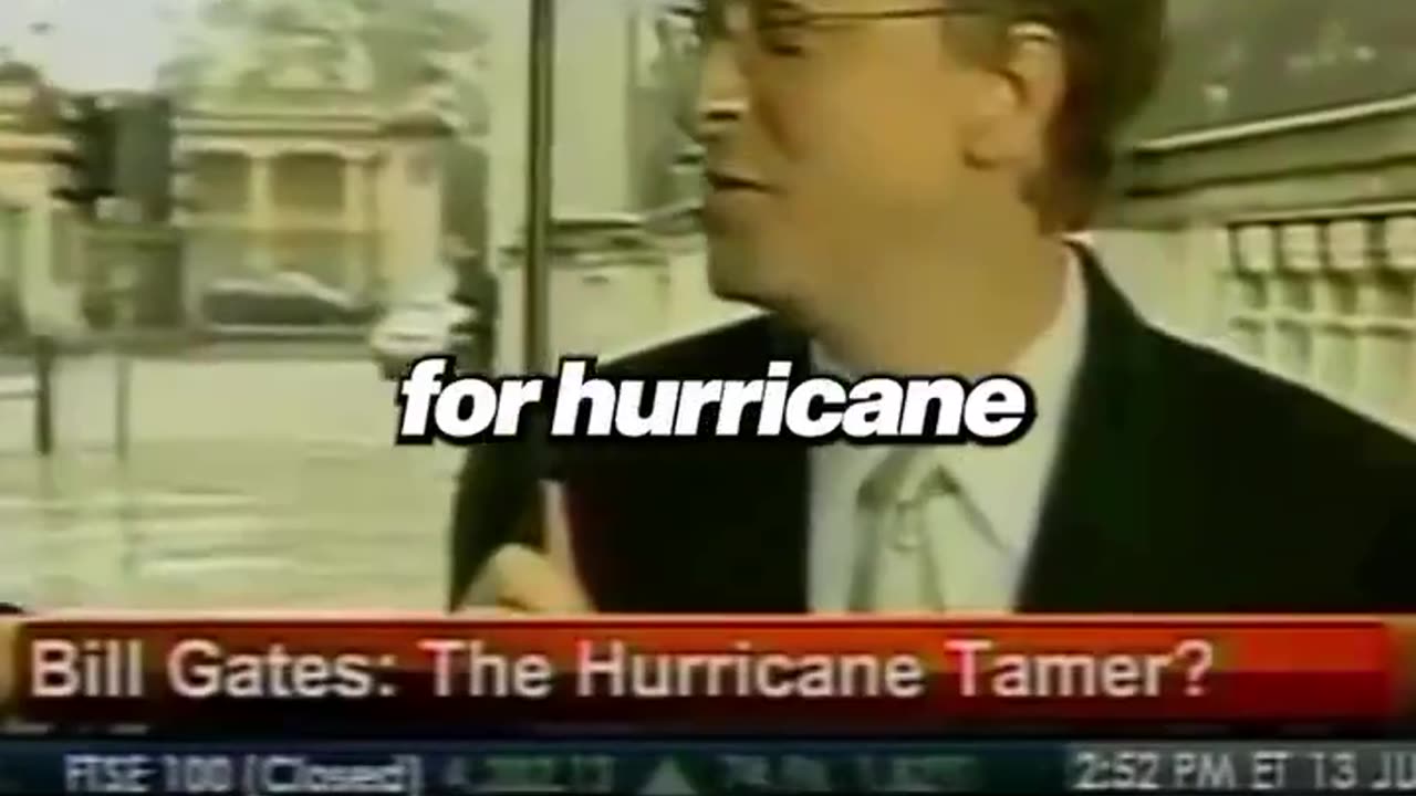 “Back in 2009 Bill Gates put his name on a patent for controlling Hurricanes”