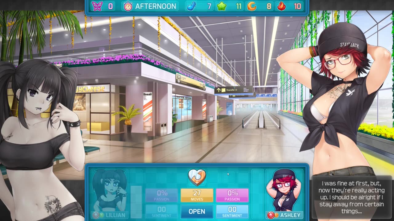 ashley all talk questions Huniepop 2 Double Date