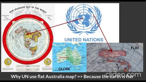 Why UN use flat Australia map? => Because the earth is flat