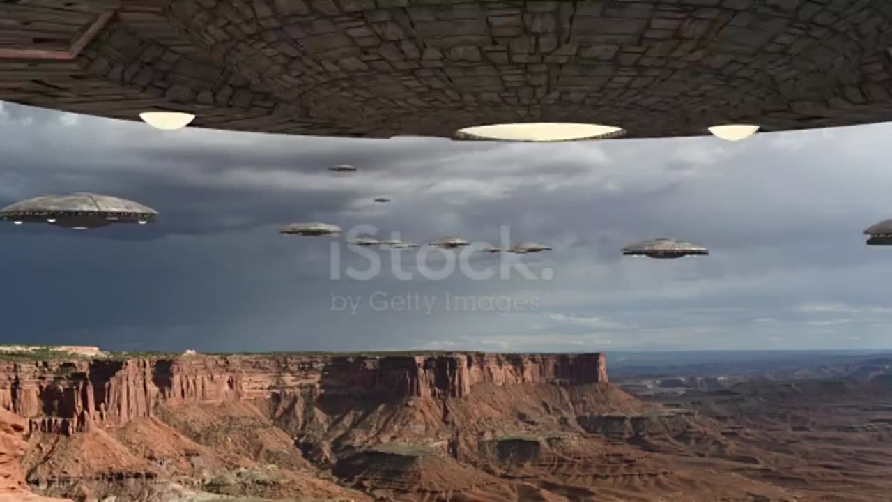 Flying Saucers Ufo Hovering Above The Alps Peak 2:01