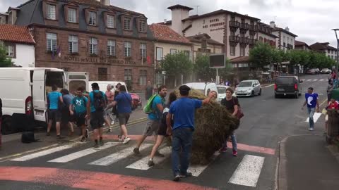 Demonstrace proti věznění aktivistů za samostanost v Baskicku ve Francii3