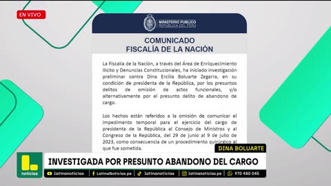 Fiscalía abre nueva investigación contra Dina Boluarte por presunto abandono del cargo por cirugía