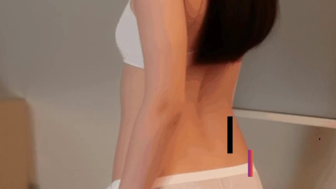 Realistic shot of a young woman, ai video animation