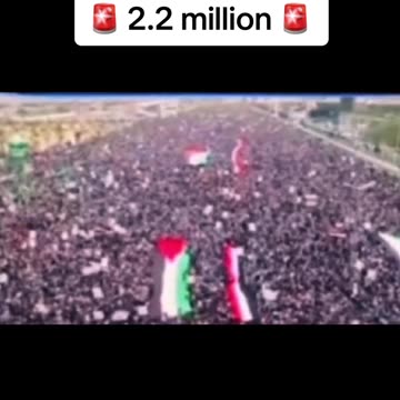 YEMEN 2.2 MILLION SUPPORT FOR PALESTINE AGAINST GENOCIDE-22/12/23